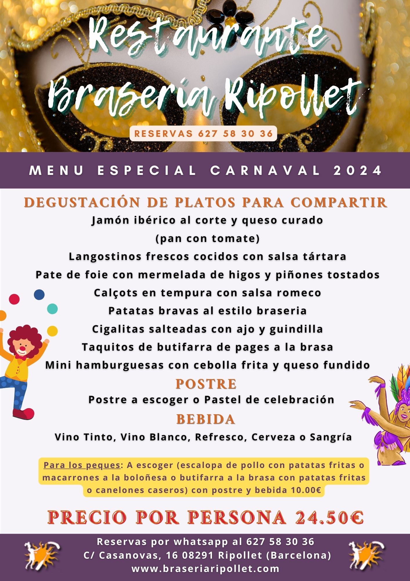 BraseriaRipollet MenuEspecialCarnaval2024