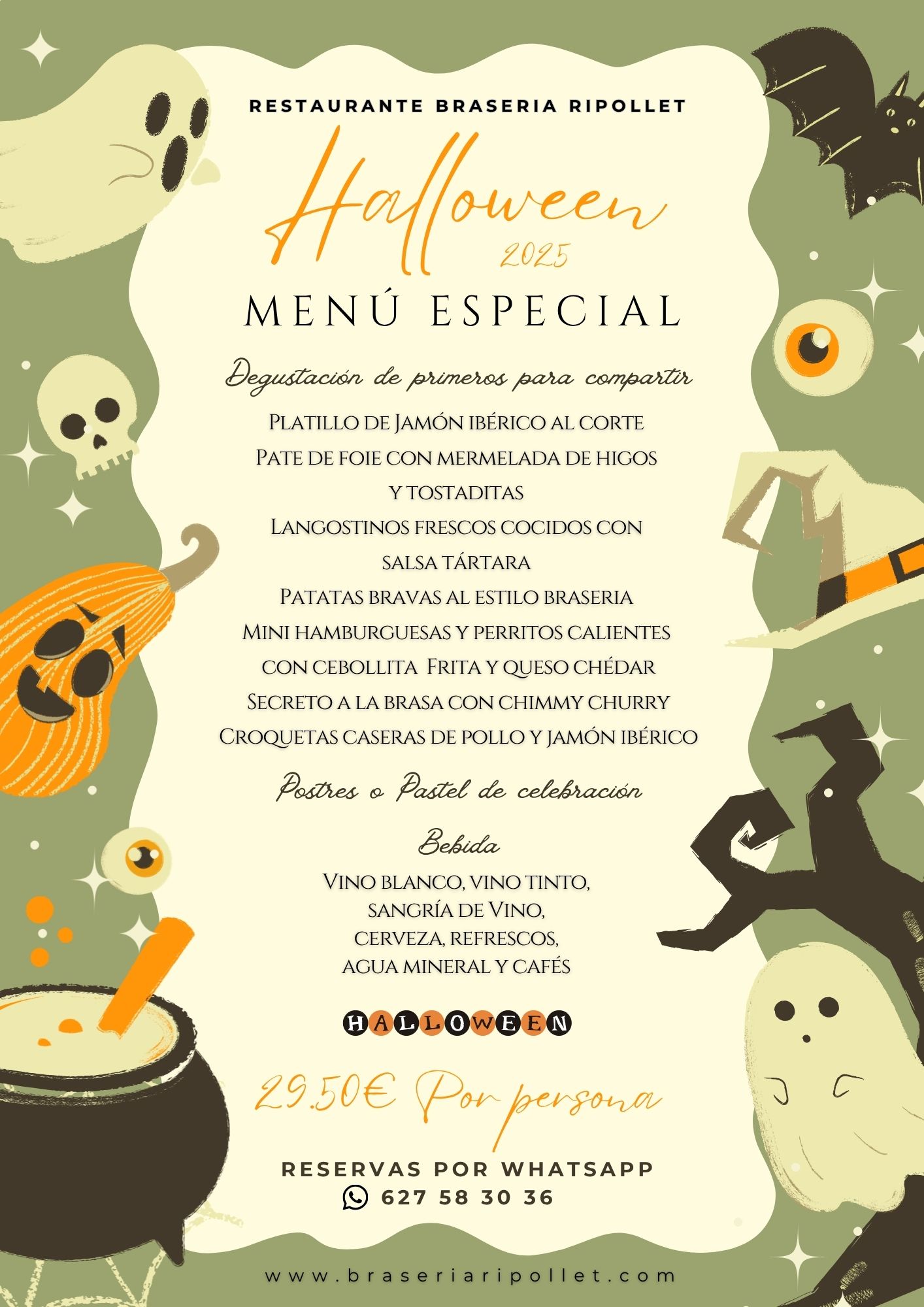 BraseriaRipollet Menu Especial Halloween2025