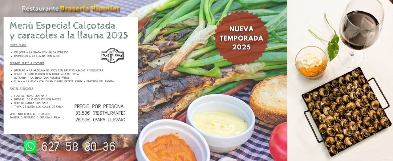 Menú Especial Calçotada 2025