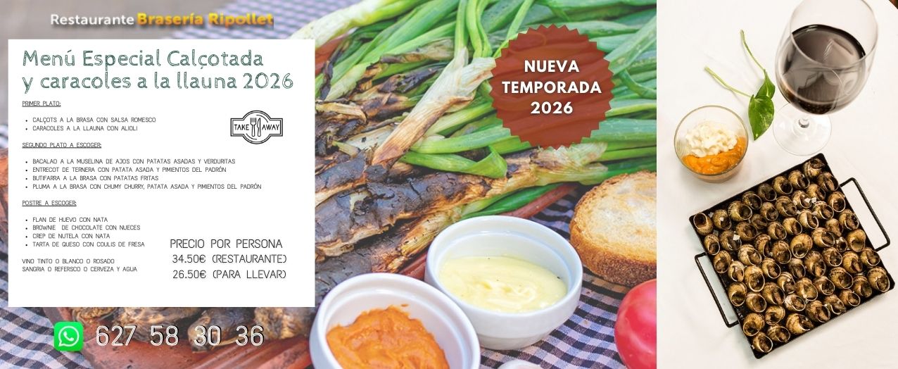 Menú Especial Calçotada 2026