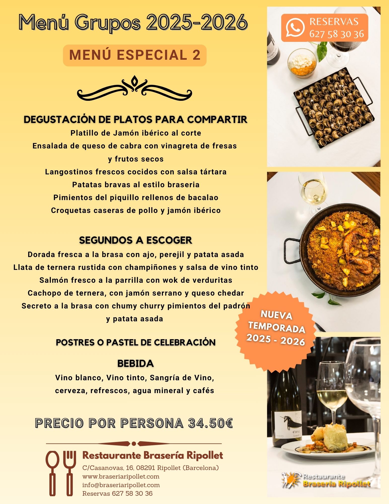 BraseriaRipollet MenuGrupos 2025 2026 2